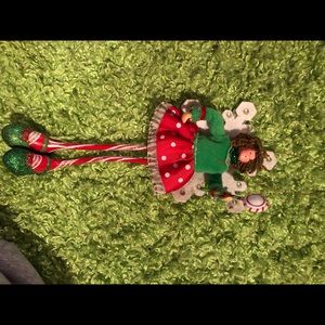 candy cane fairy ornament